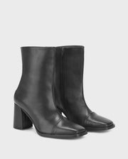 Ava Verona Black Ankle Boots