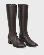 Ava Valencia Coffee Long Boots