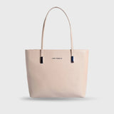 Avril Minimalist Beige Tote Bag