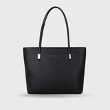 Avril Minimalist Black Tote Bag