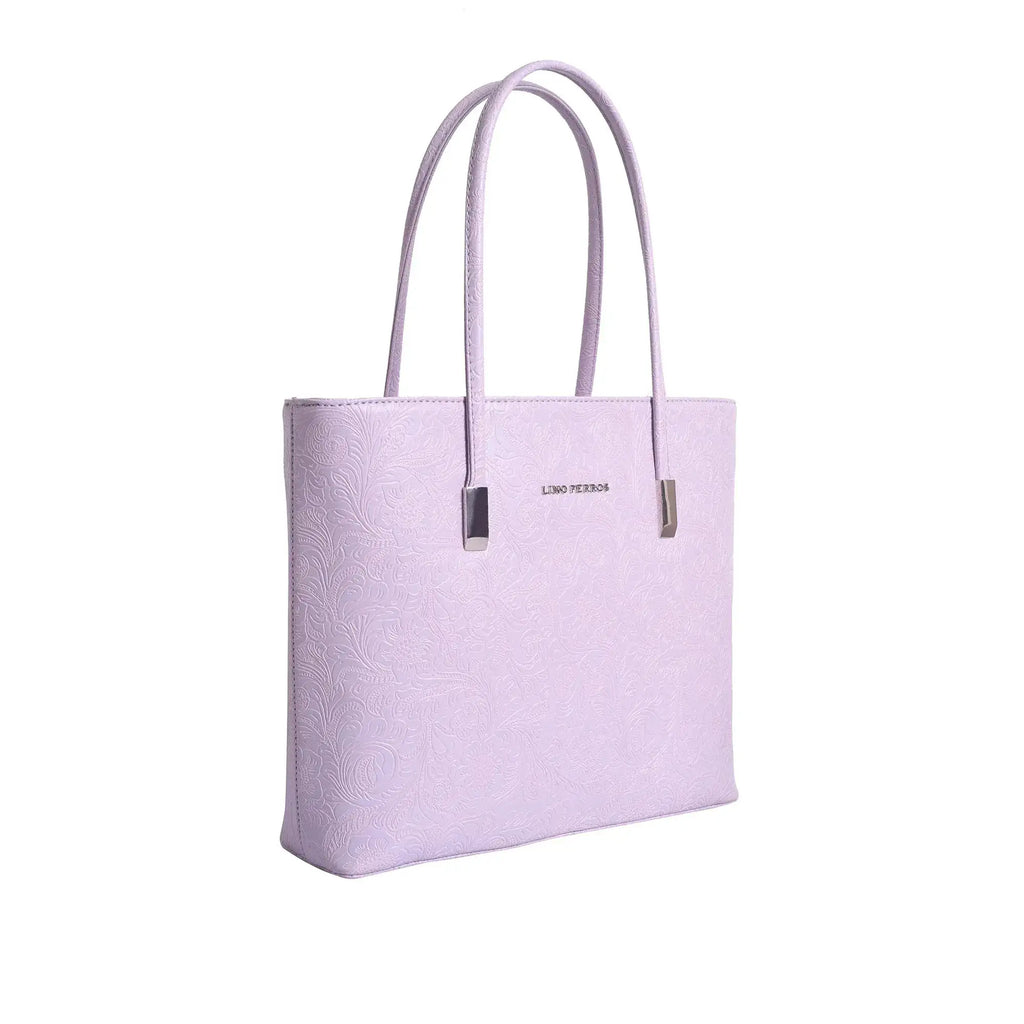 Avril Minimalist Floral Lavender Tote Bag - Lino Perros