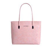Avril Minimalist Floral Peach Tote Bag