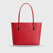 Avril Minimalist Red Tote Bag