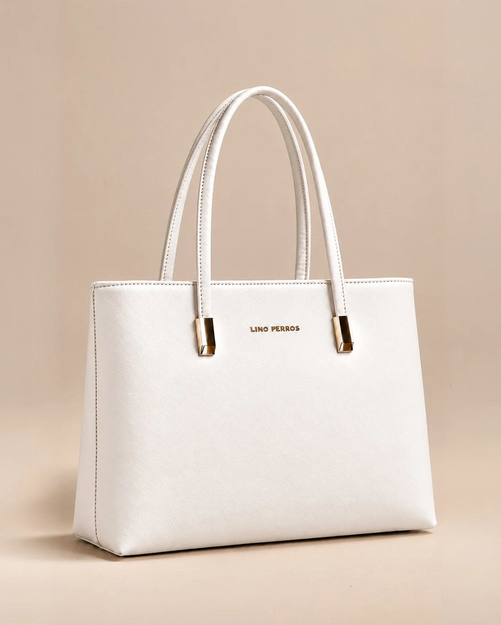 Avril Minimalist White Tote Bag - Lino Perros