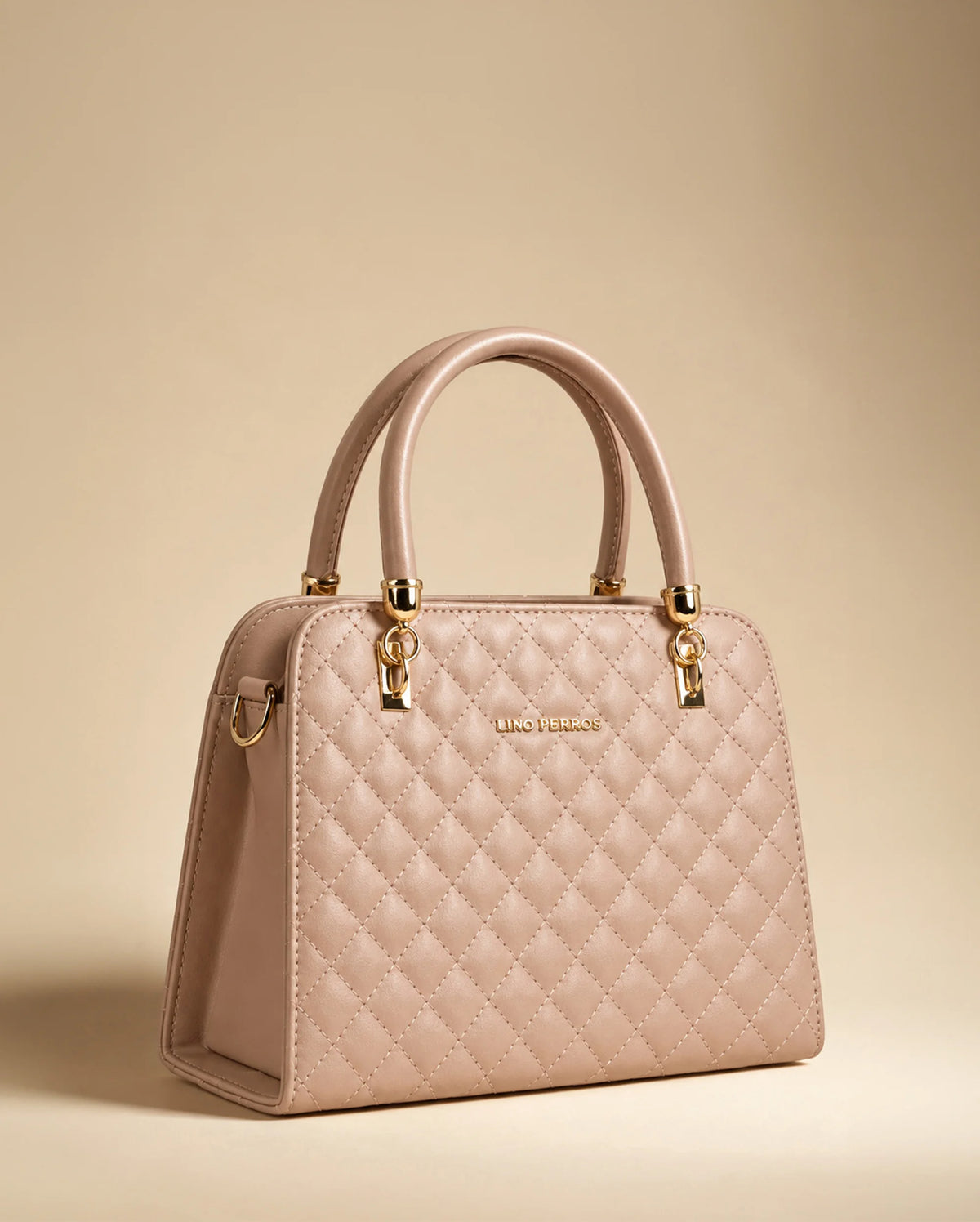 Avril Madame Beige Satchel Bag - Lino Perros