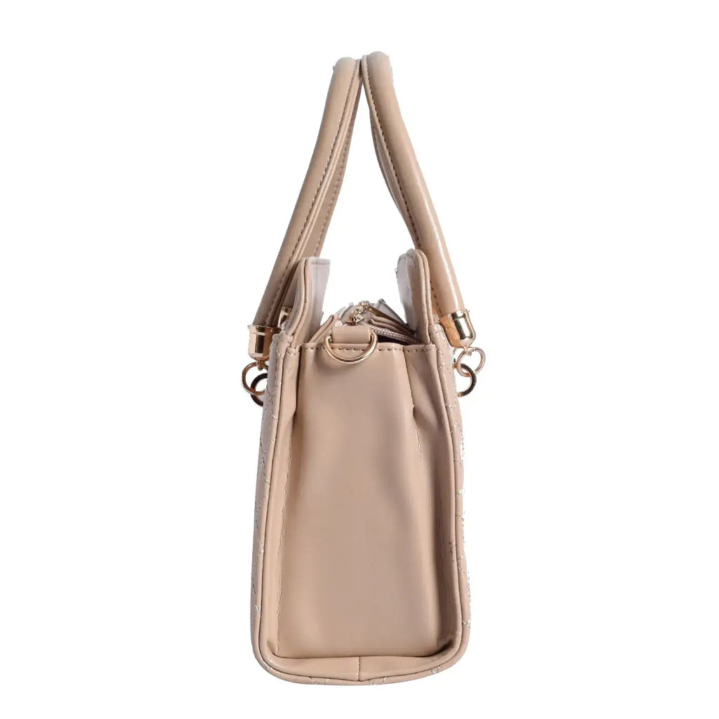 Avril Elle Beige Satchel Bag - Lino Perros