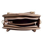 Avril Elle Beige Satchel Bag - Lino Perros