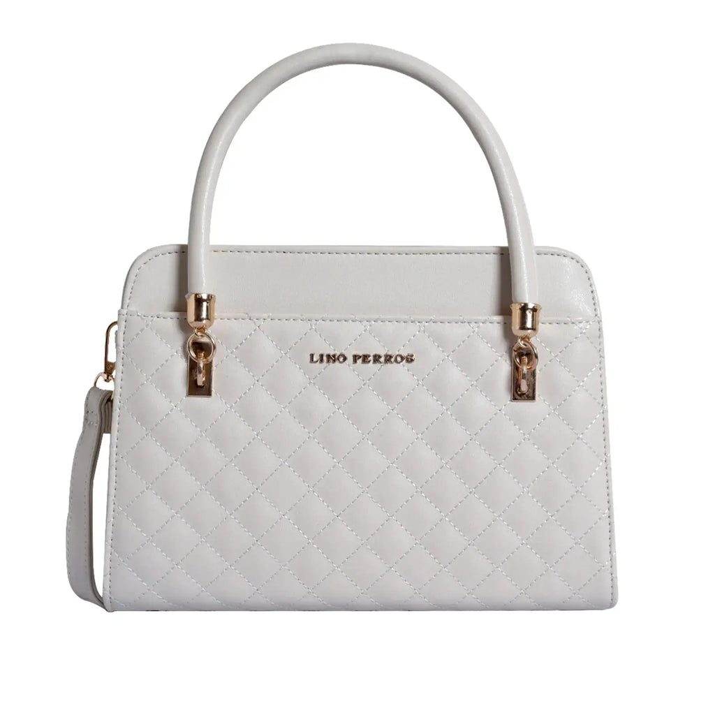 Avril Elle White Satchel Bag - Lino Perros