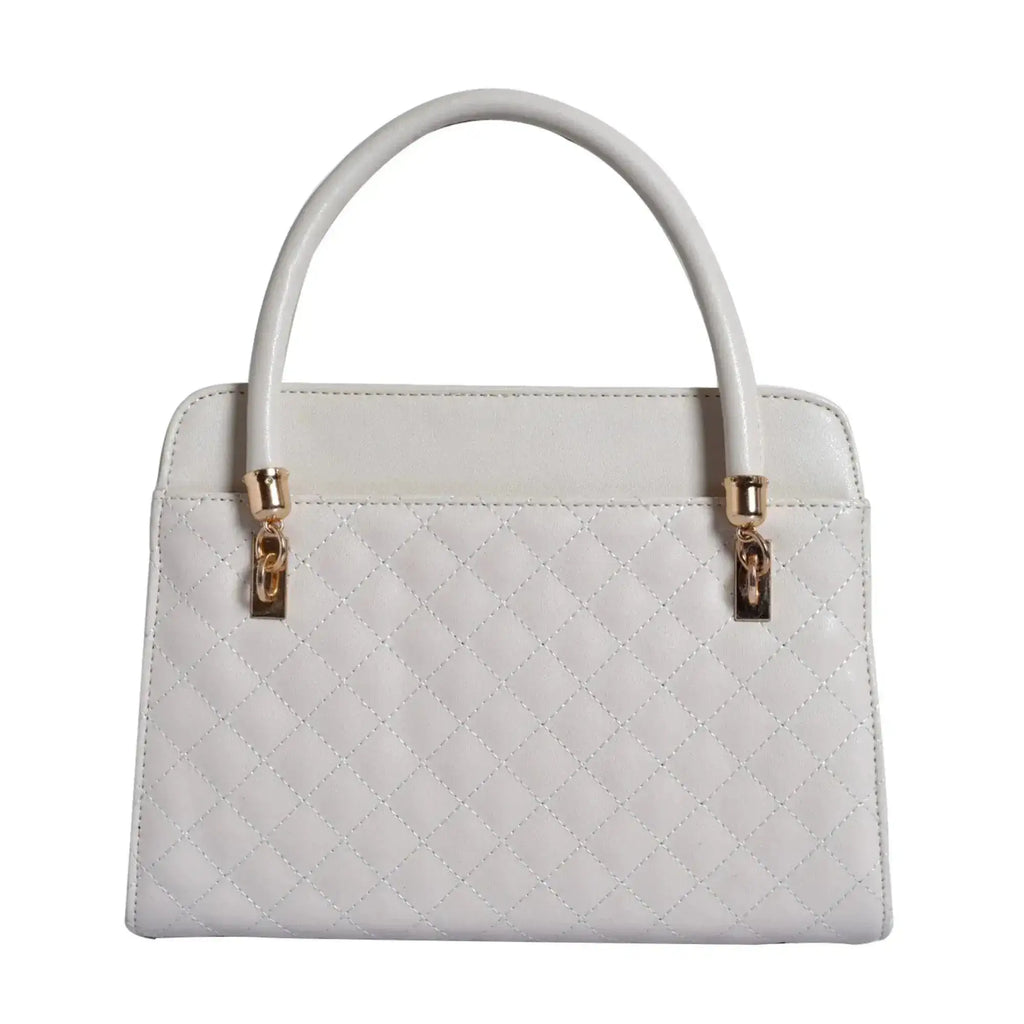 Avril Elle White Satchel Bag - Lino Perros