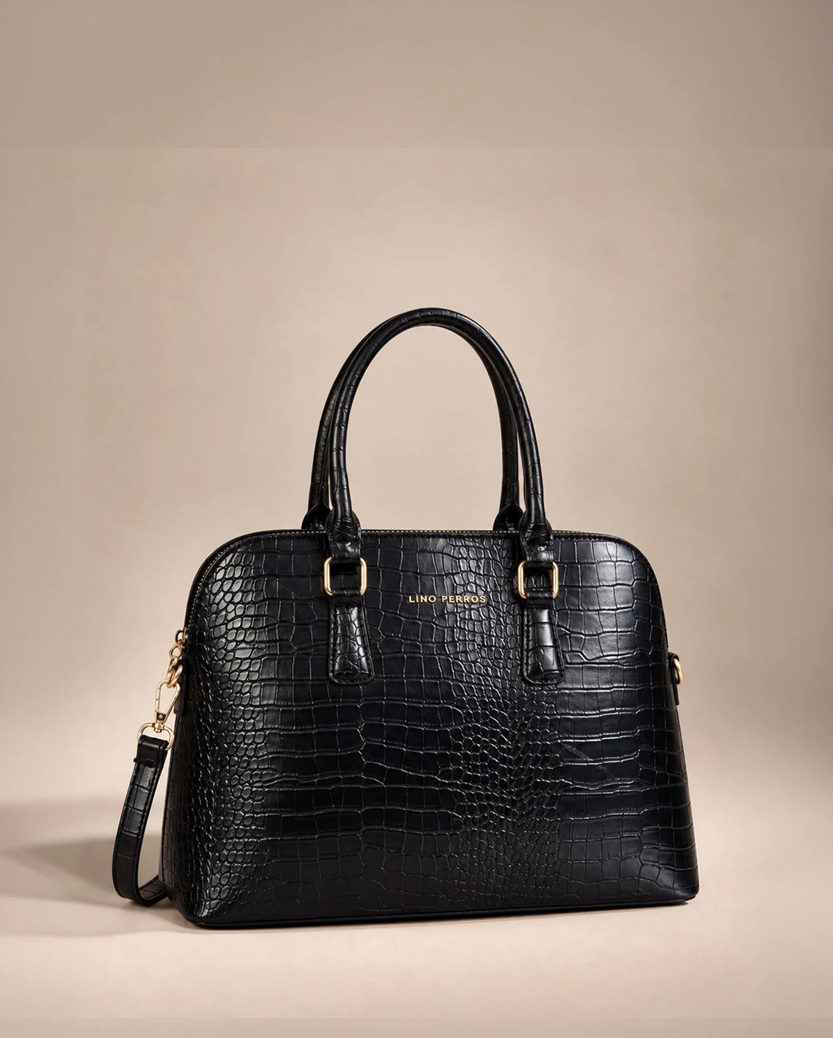 Voyage Confidence Black Satchel Bag - Lino Perros