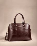 Voyage Confidence Brown Satchel Bag - Lino Perros