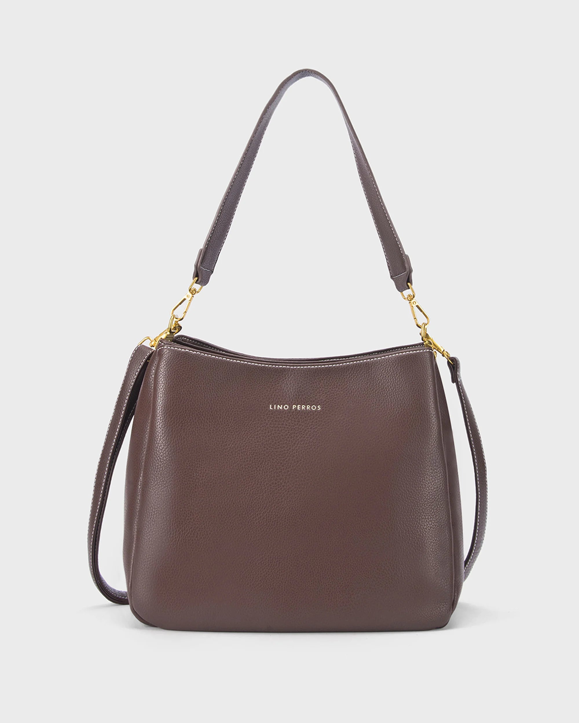 Voyage Simple Coffee Hobo Bag -Lino Perros