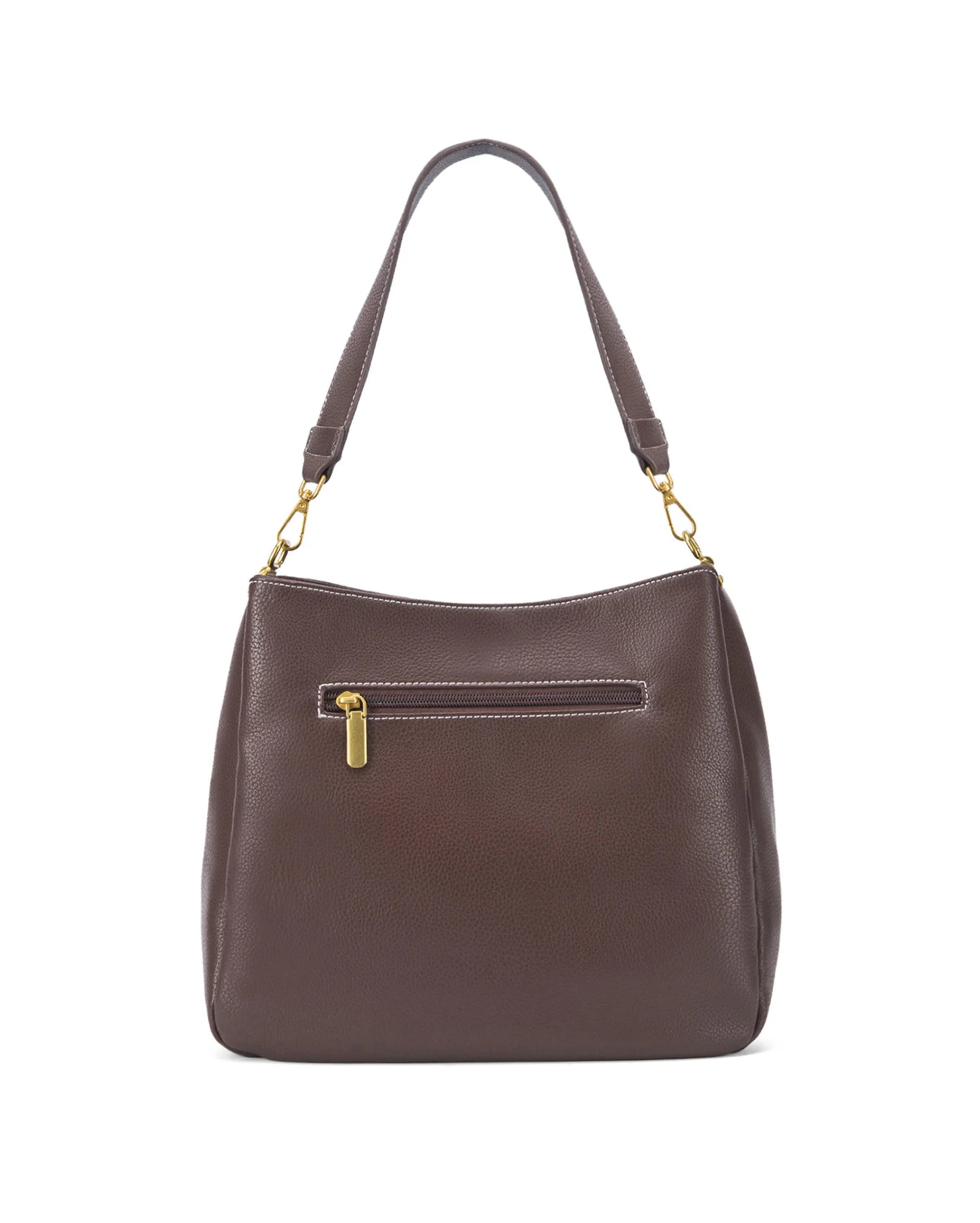Voyage Simple Coffee Hobo Bag -Lino Perros