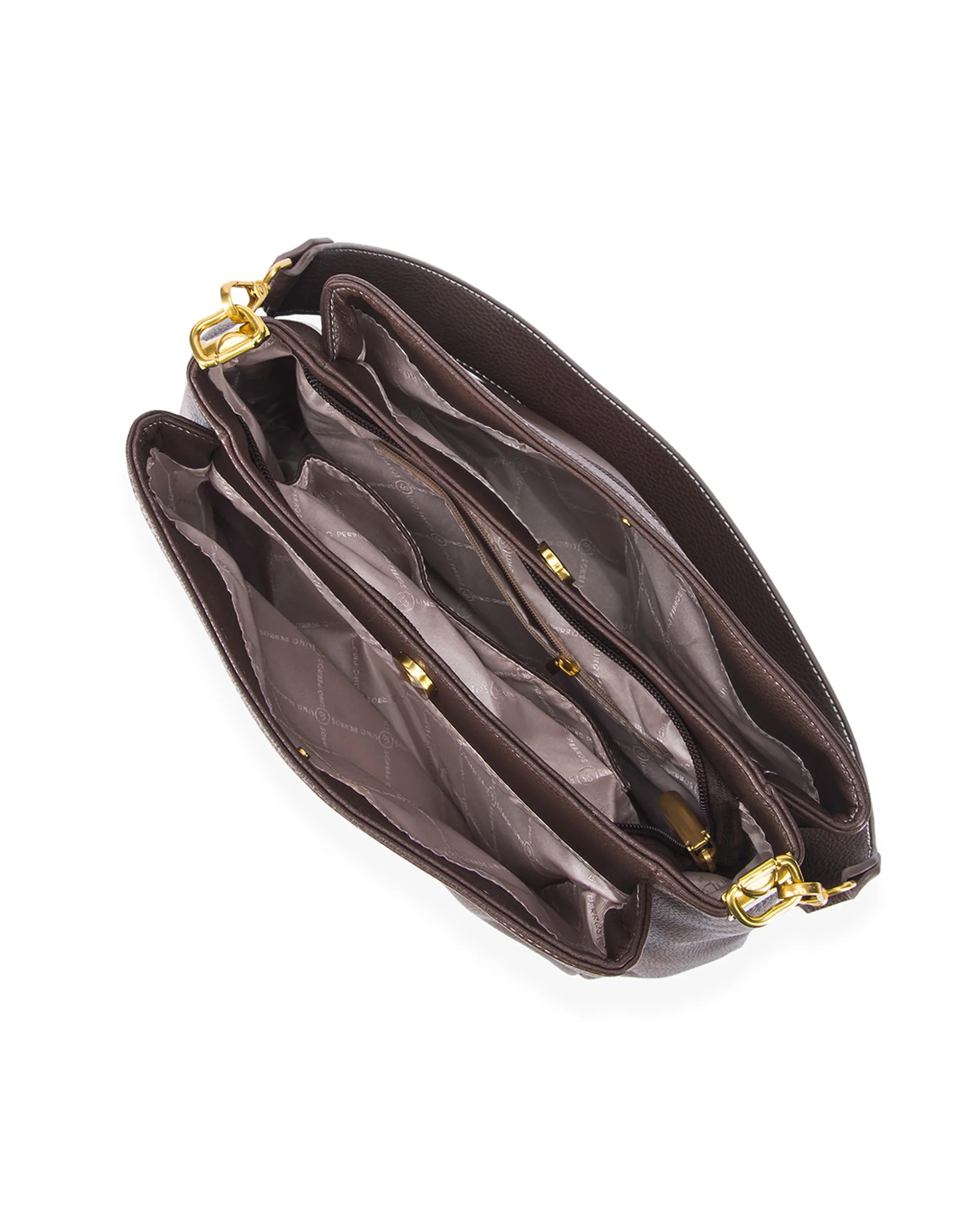 Voyage Simple Coffee Hobo Bag -Lino Perros