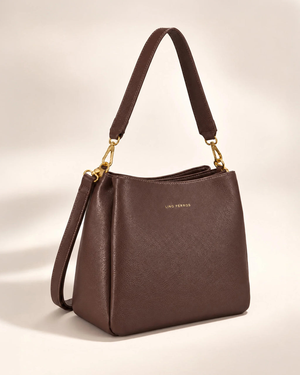 Voyage Simple Coffee Hobo Bag -Lino Perros