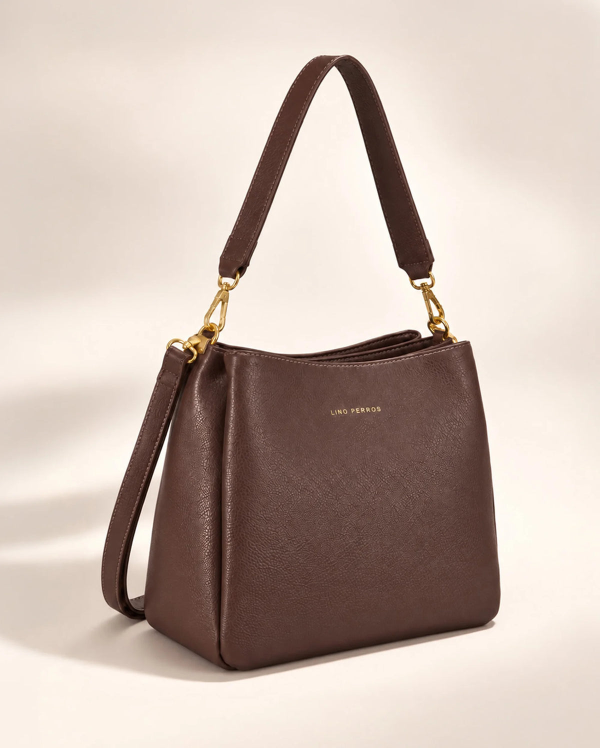 Voyage Simple Coffee Hobo Bag -Lino Perros