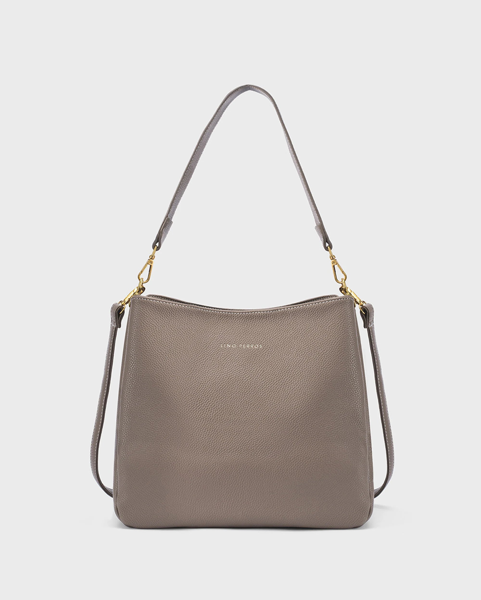 Voyage Simple Taupe Hobo Bag - Lino Perros