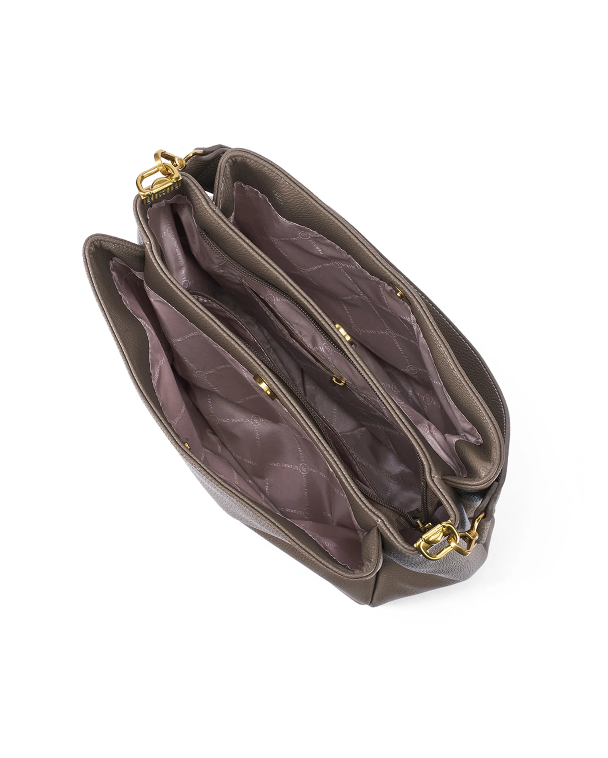 Voyage Simple Taupe Hobo Bag - Lino Perros