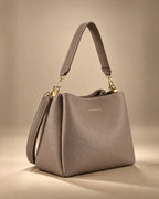 Voyage Simple Taupe Hobo Bag - Lino Perros