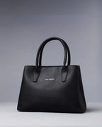 Avril Fine Black Satchel Bag - Lino Perros