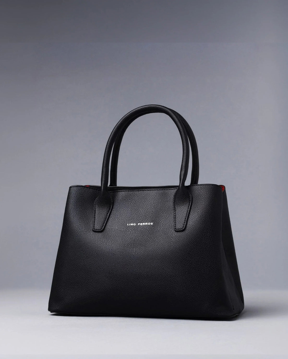 Avril Fine Black Satchel Bag - Lino Perros