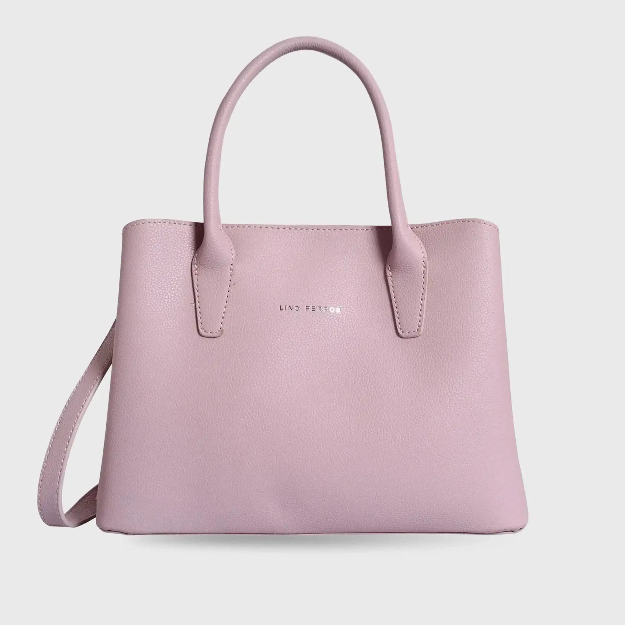 Avril Fine Pink Satchel Bag - Lino Perros