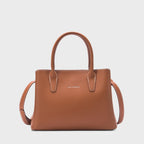 Avril Fine Tan Satchel Bag - Lino Perros