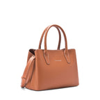 Avril Fine Tan Satchel Bag - Lino Perros