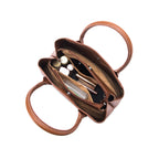 Avril Fine Tan Satchel Bag - Lino Perros