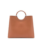 Avril Top Handle Tan Satchel Bag - Lino Perros