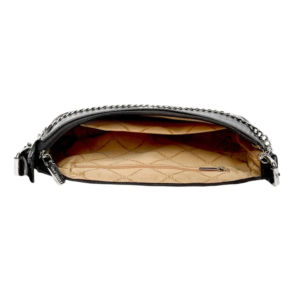 Voyage Flawless Black Shoulder Bag - Lino Perros