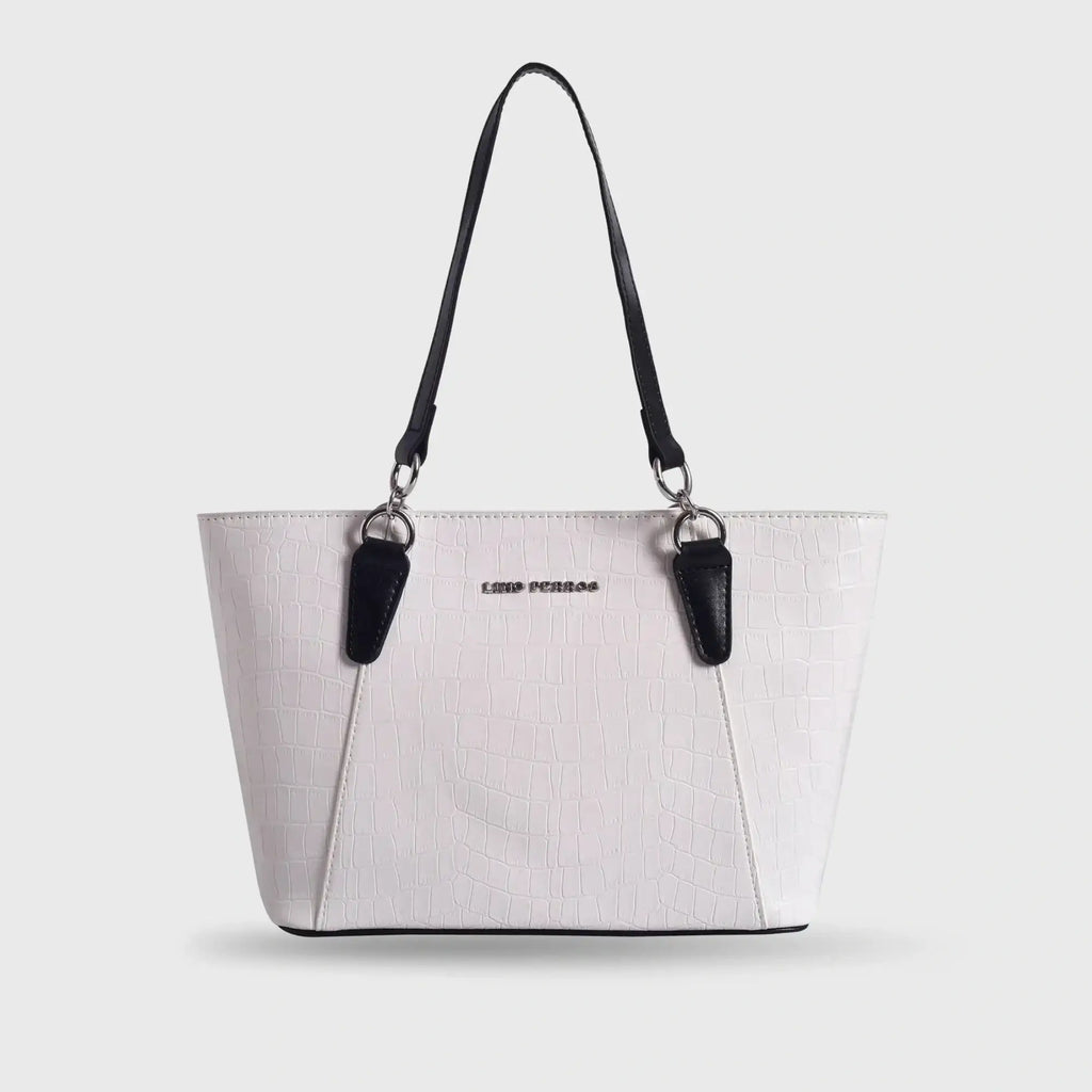 Avril Exquisite Off White Tote Bag - Lino Perros