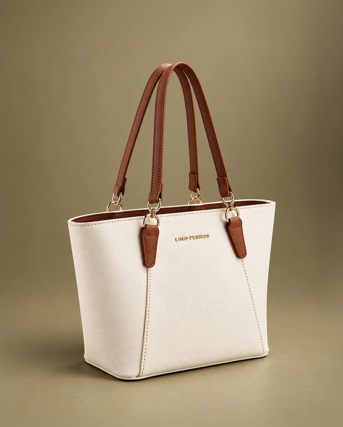 Avril Exquisite White Tote Bag - Lino Perros