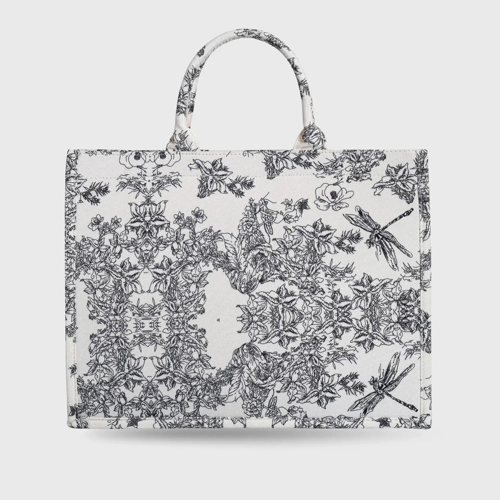 Voyage Book Black Tote Bag - Lino Perros