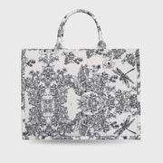 Voyage Book Black Tote Bag