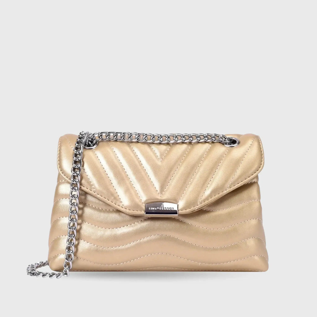 Maddie Personality Golden Shoulder Bag - Lino Perros