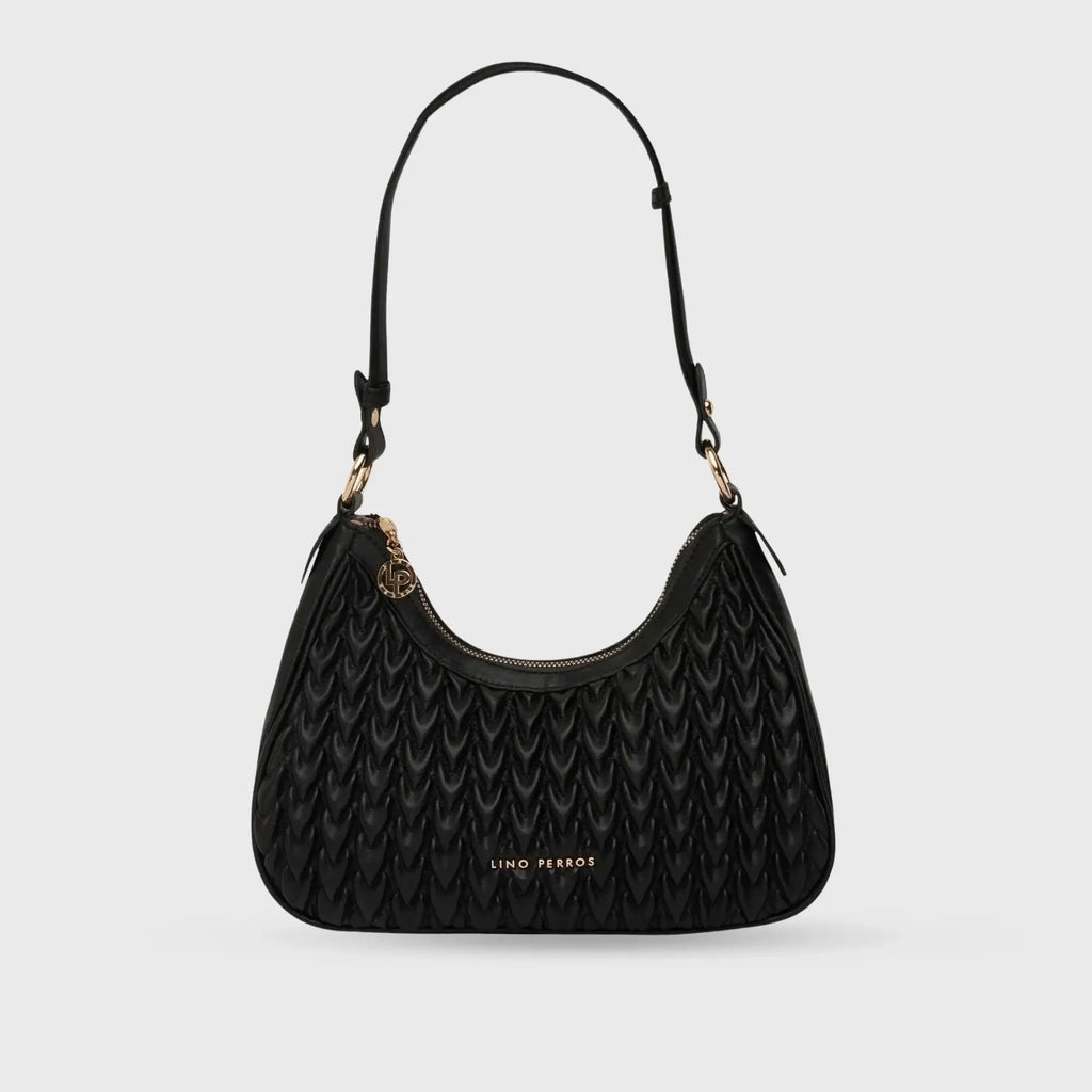 Maddie Ace Black Shoulder Bag - Lino Perros