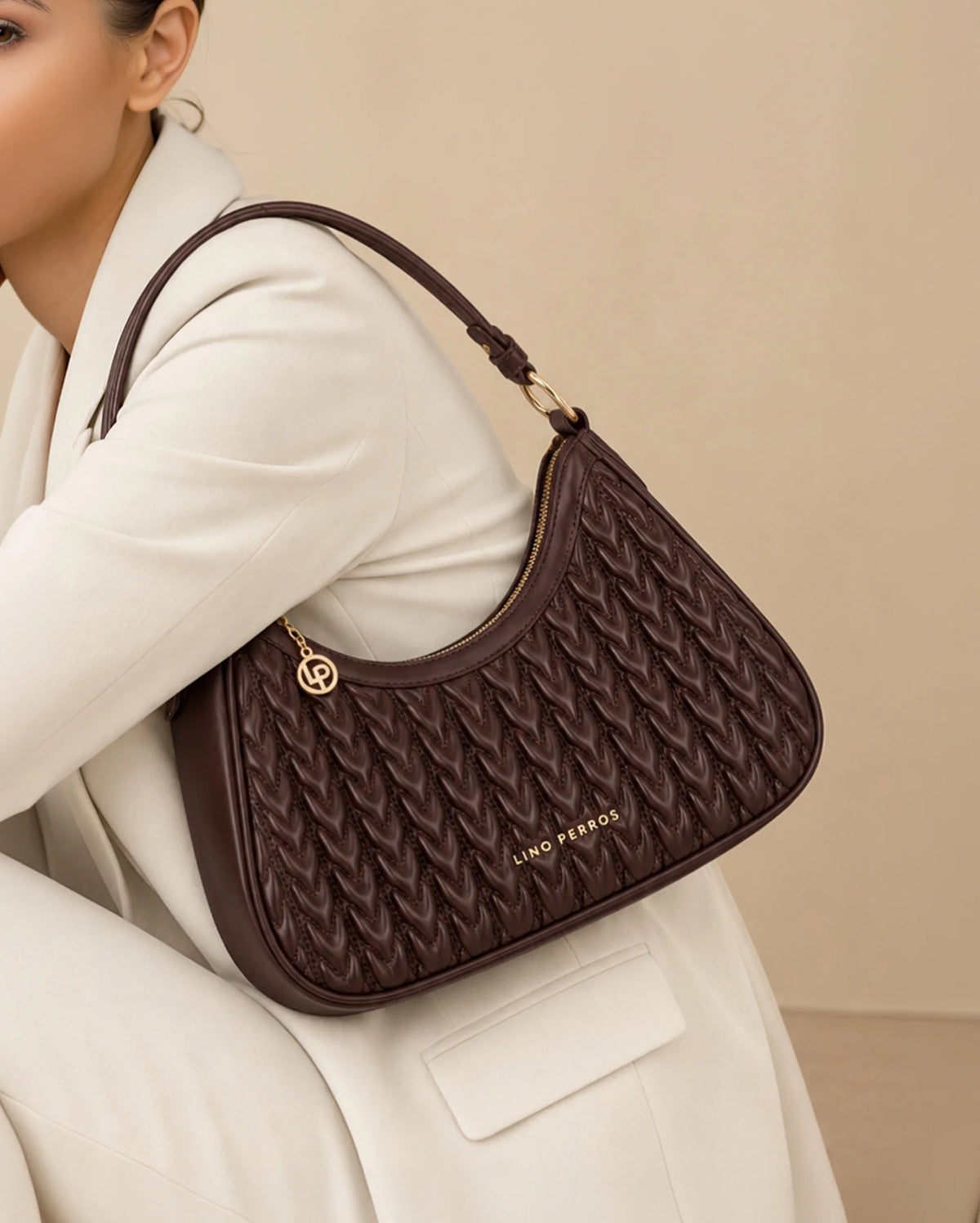Maddie Ace Coffee Shoulder Bag