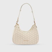 Maddie Ace White Shoulder Bag