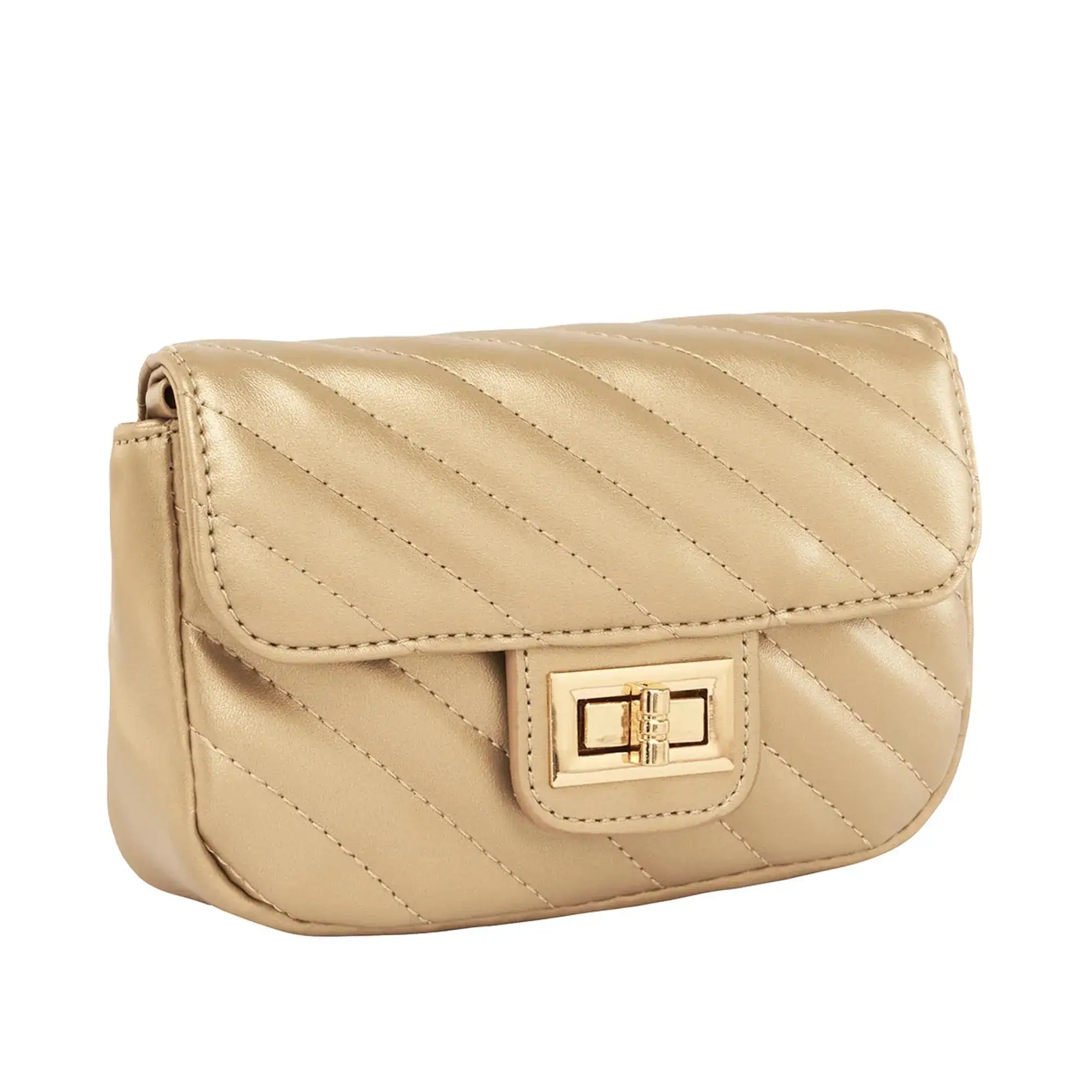Maddie Popular Mini Golden Shoulder Bag - Lino Perros