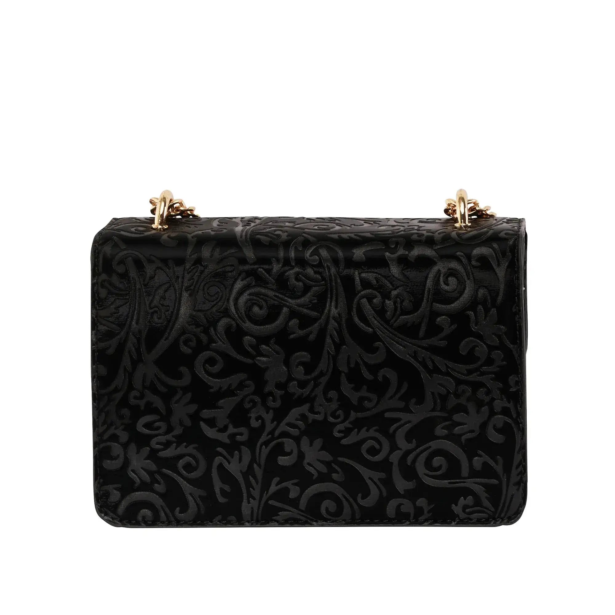 Valley Imprint Black Shoulder Bag - Lino Perros