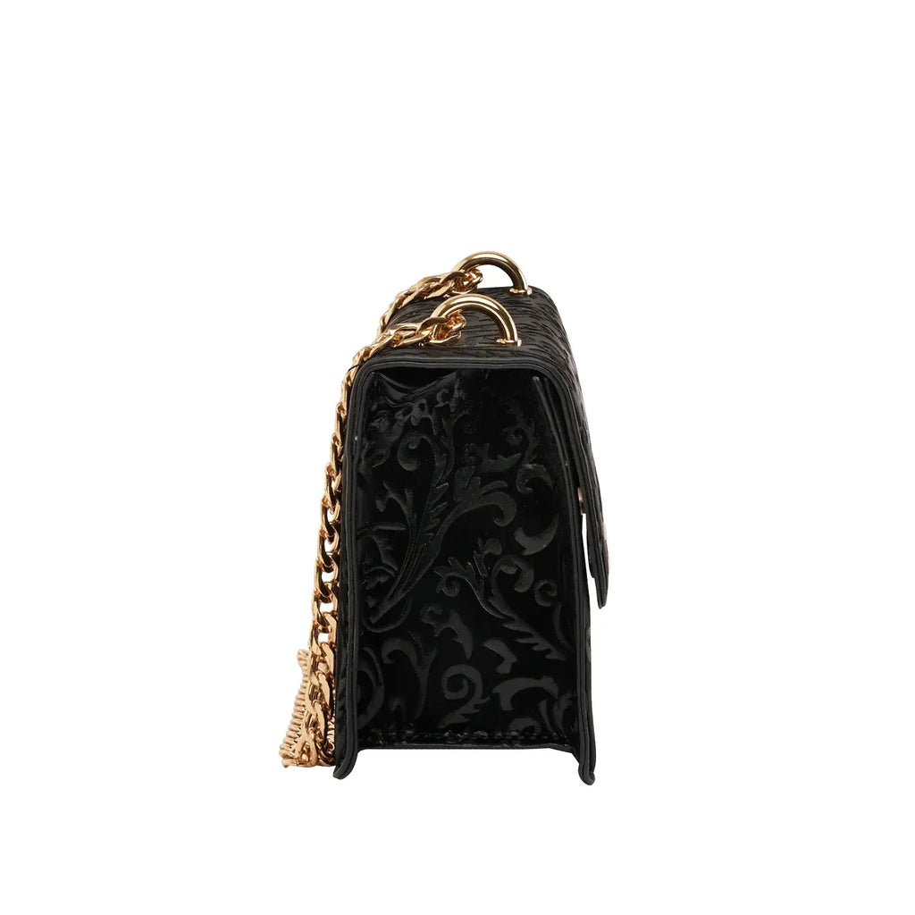 Valley Imprint Black Shoulder Bag - Lino Perros
