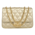 Maddie High Fashion Golden Shoulder Bag - Lino Perros