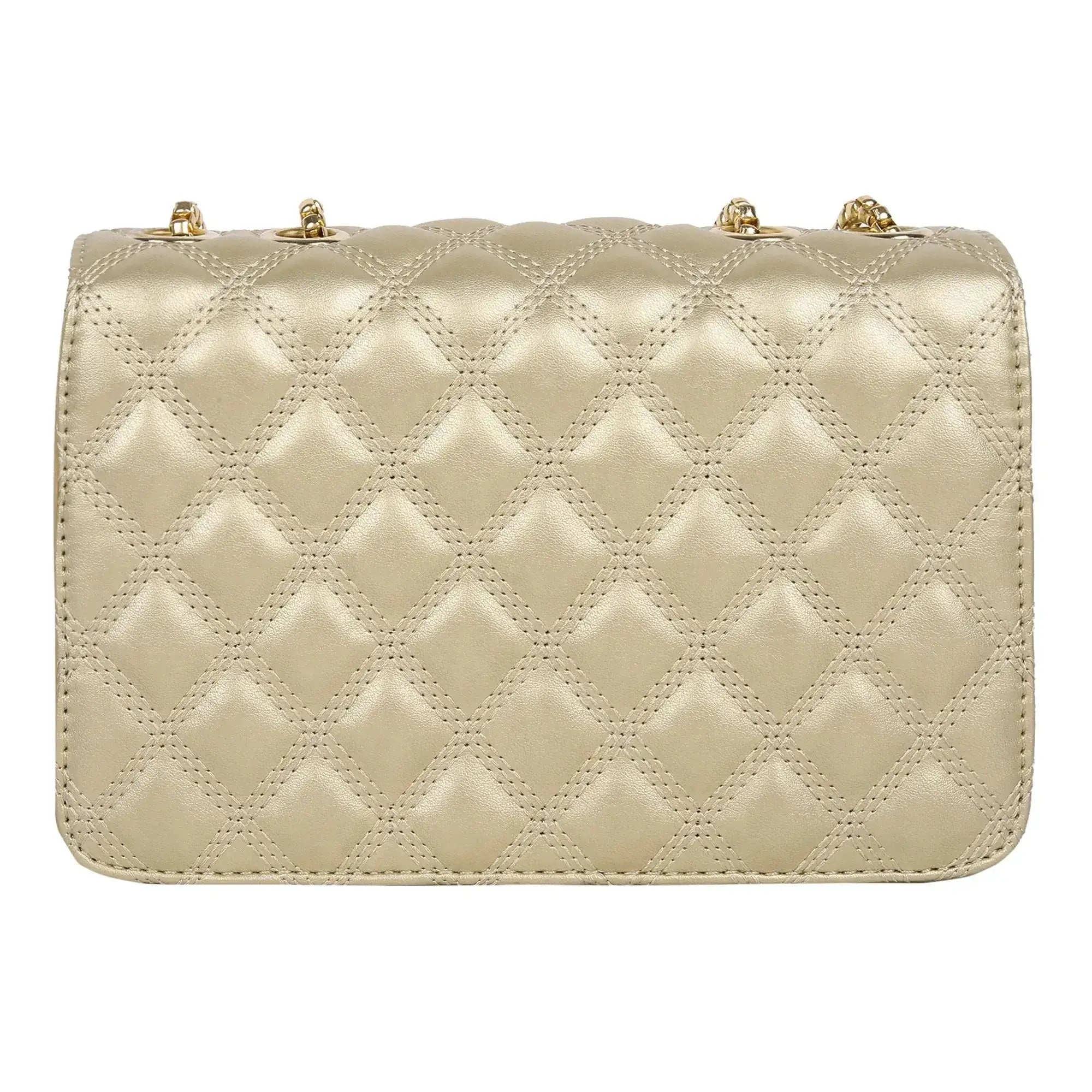 Maddie High Fashion Golden Shoulder Bag - Lino Perros