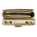 Maddie High Fashion Golden Shoulder Bag - Lino Perros