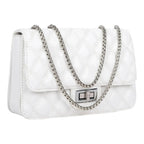 Maddie High Fashion White Shoulder Bag - Lino Perros