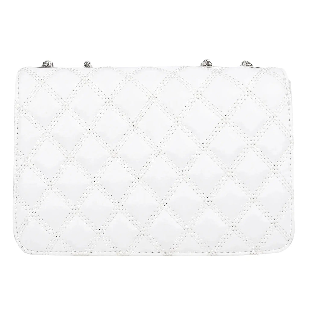 Maddie High Fashion White Shoulder Bag - Lino Perros