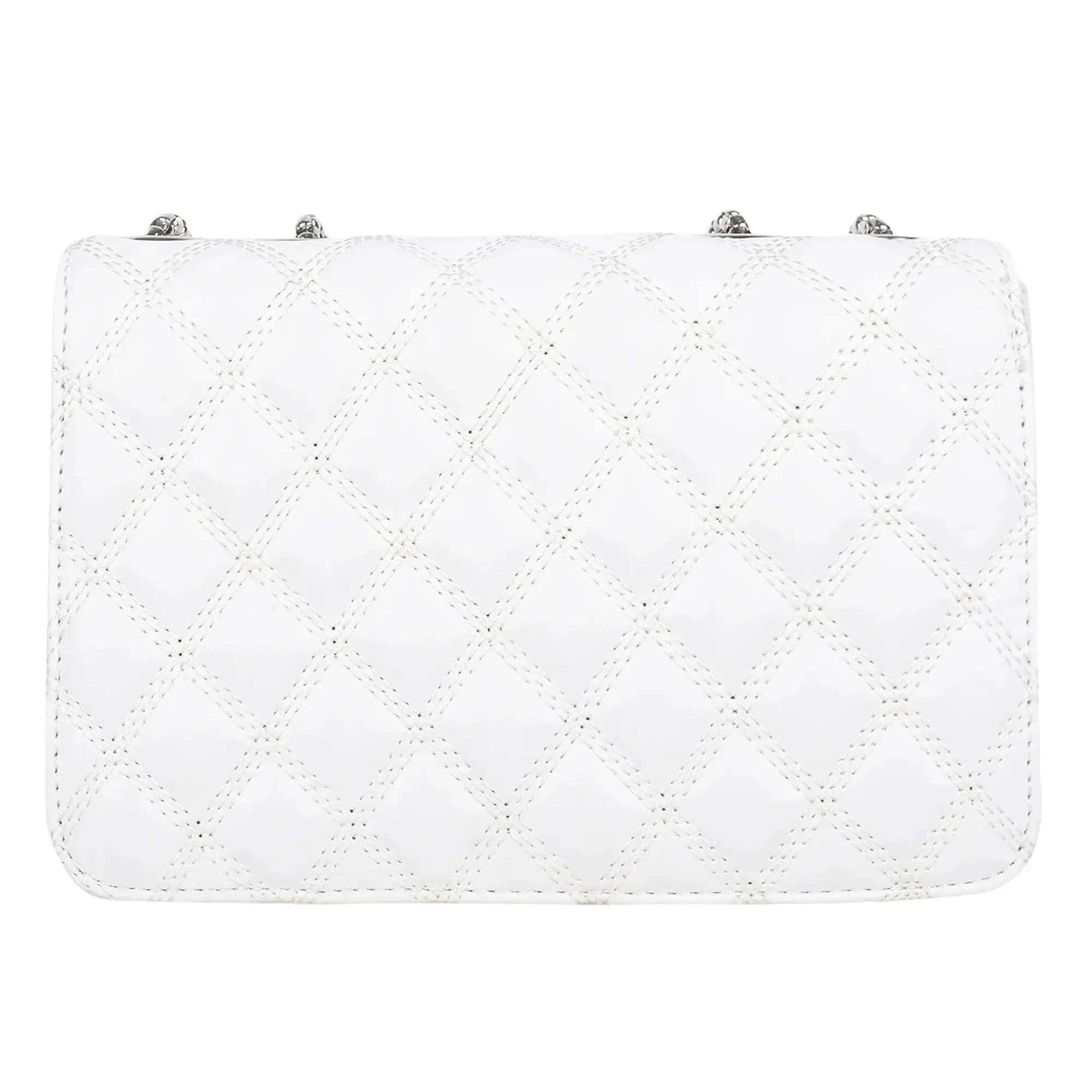 Maddie High Fashion White Shoulder Bag - Lino Perros