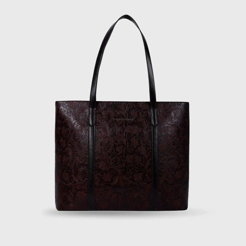 Valley Afternoon Brown Tote Bag - Lino Perros