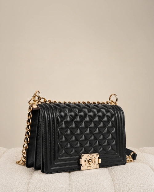 Maddie Revolution Black Shoulder Bag - Lino Perros